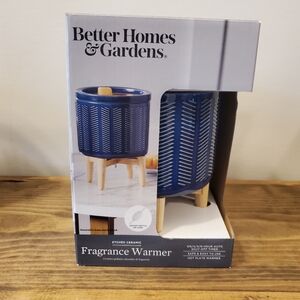 Better Homes & Gardens Electric Ceramic Wax Warmer with Wood Stand - Navy